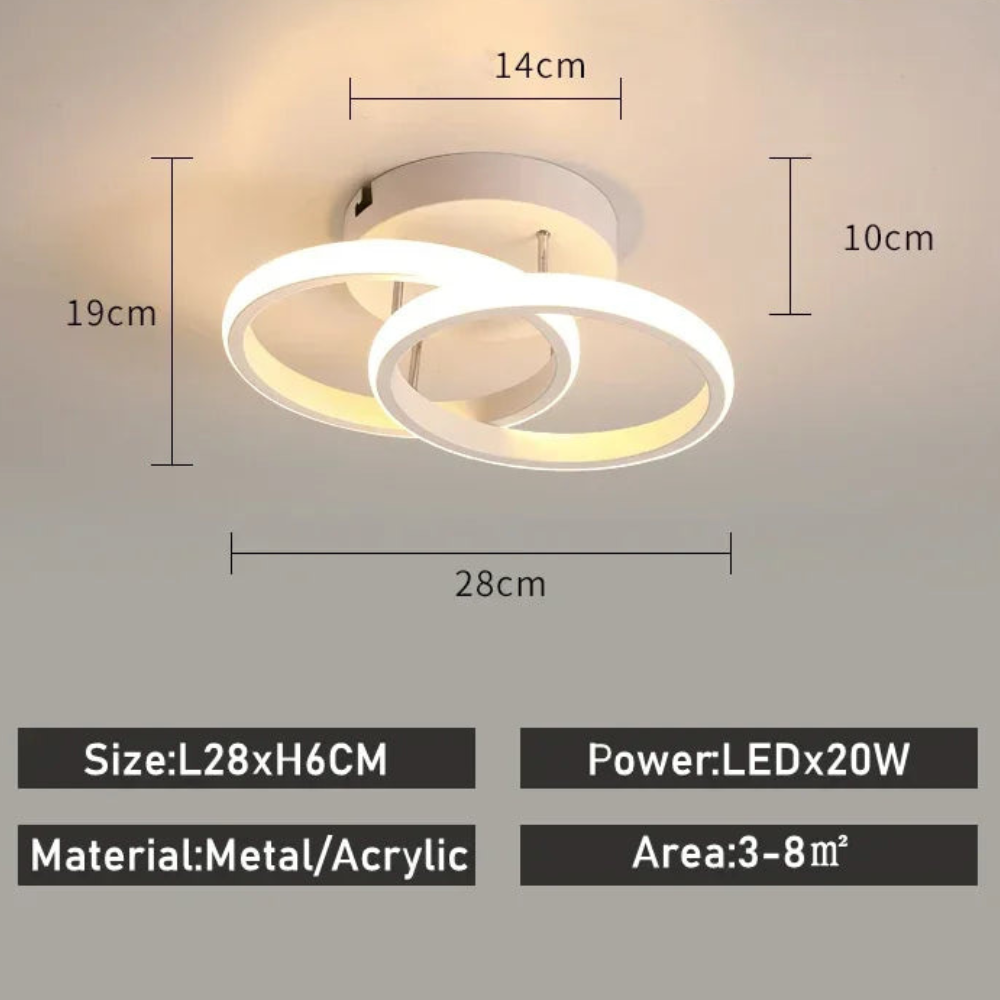 Modern LED Ceiling Light for Hallways and Entryways | Ridorn