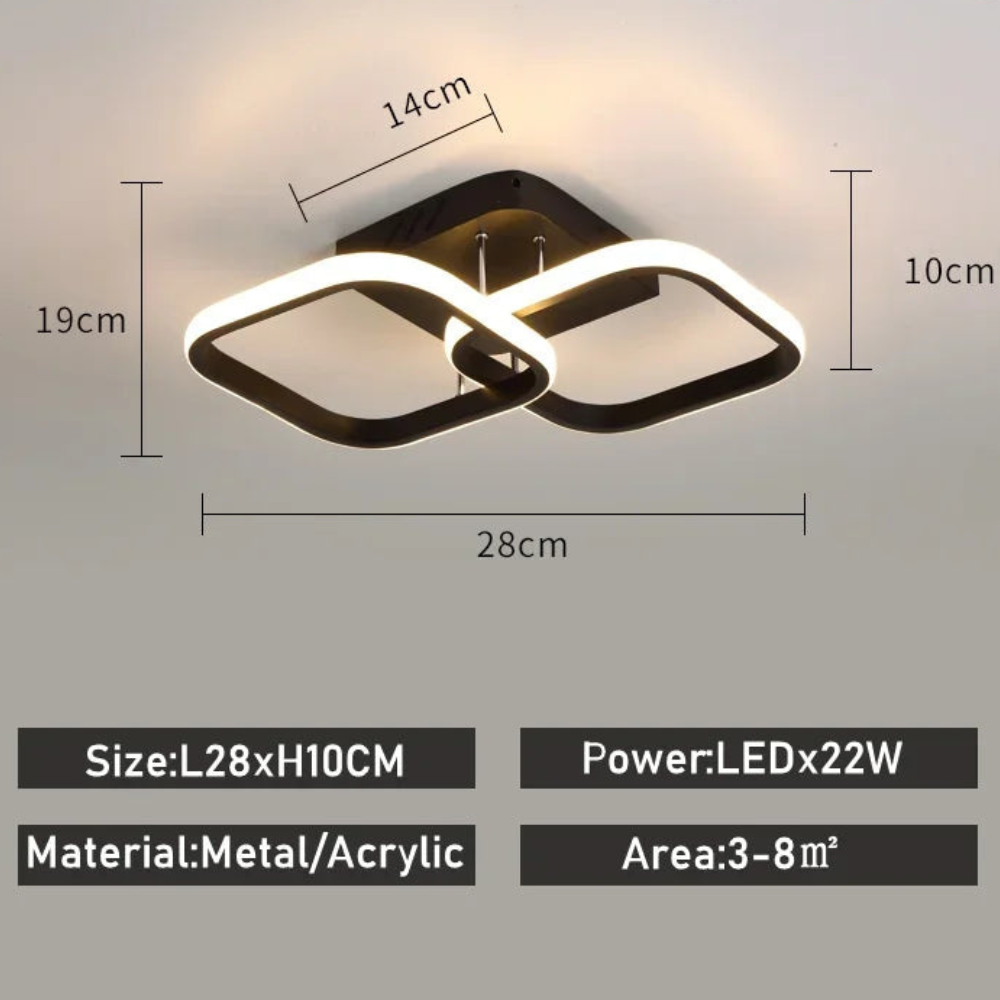 Modern LED Ceiling Light for Hallways and Entryways | Ridorn