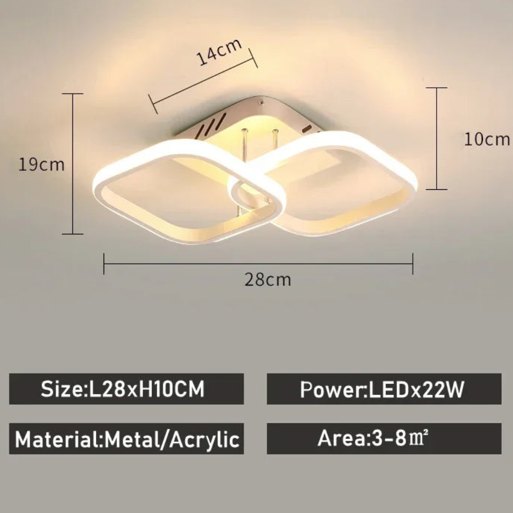 Modern LED Ceiling Light for Hallways and Entryways | Ridorn