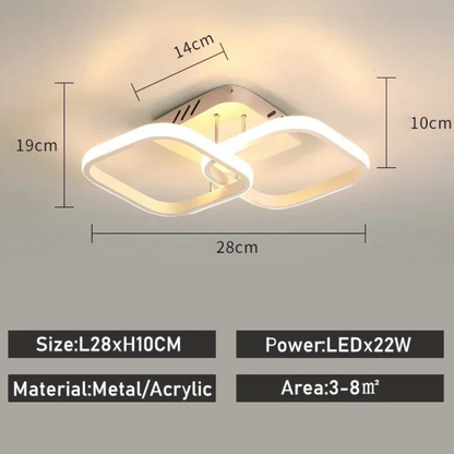 Modern LED Ceiling Light for Hallways and Entryways | Ridorn