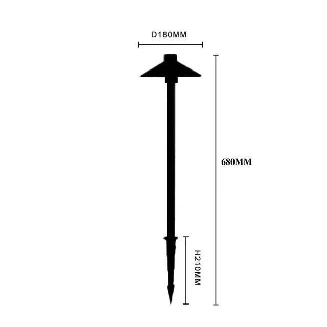 LED Garden Path Light, Weatherproof Energy-Saving Outdoor Walkway Lamp-Ridorn