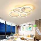 Dimmable LED Ring Chandelier with Remote Control for Modern Spaces | Ridorn