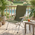 Lightweight Folding Camping Chair with Armrests and Tall | Ridorn-Camping Chairs-Ridorn