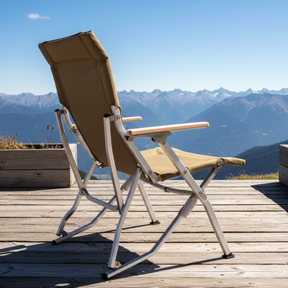 Lightweight Folding Camping Chair with Armrests and Tall | Ridorn
