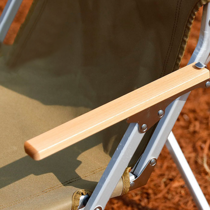 Lightweight Folding Camping Chair with Armrests and Tall | Ridorn