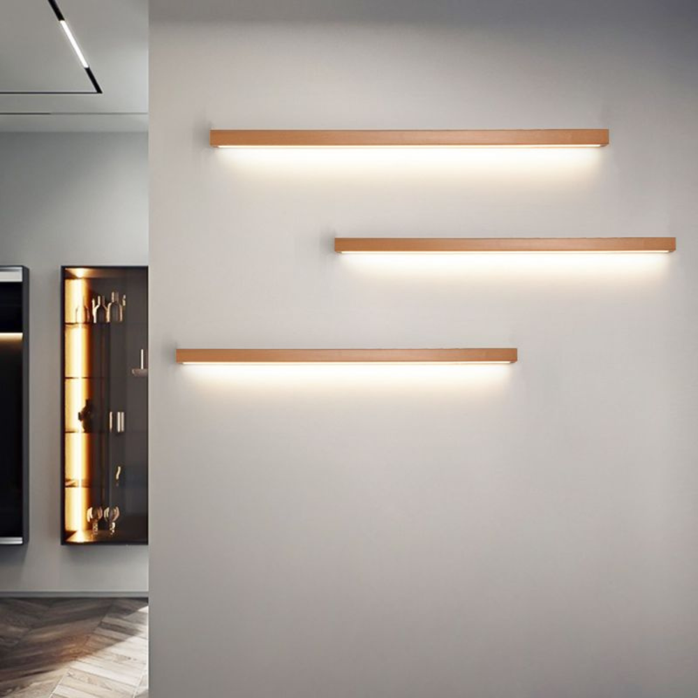 Linear Vanity Wall Light | Modern Front Mirror Fixture for Bedroom or Bathroom | Ridorn