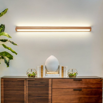 Linear Vanity Wall Light | Modern Front Mirror Fixture for Bedroom or Bathroom | Ridorn