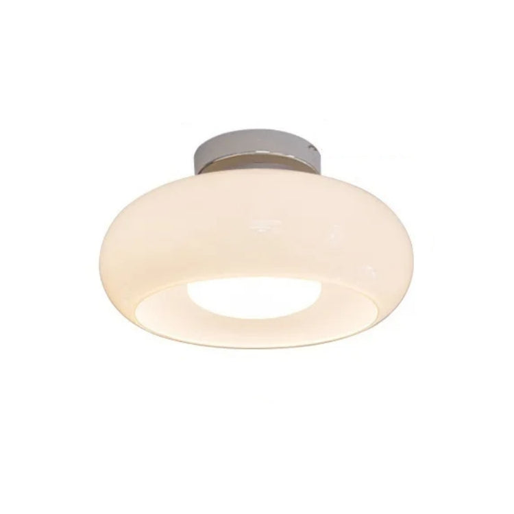 Elegant Round Amber Glass Ceiling Light for Modern Spaces | Ridorn