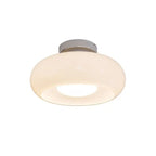 Elegant Round Amber Glass Ceiling Light for Modern Spaces | Ridorn