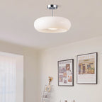 Elegant Round Amber Glass Ceiling Light for Modern Spaces | Ridorn