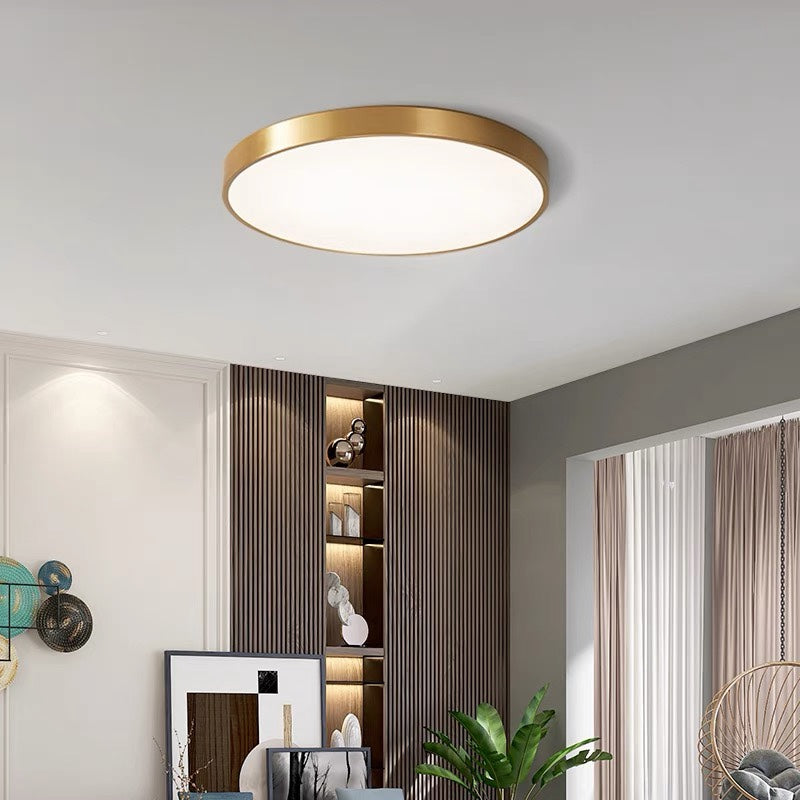 Sleek Circular LED Ceiling Light for Modern Living Spaces | Ridorn
