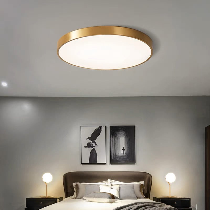 Sleek Circular LED Ceiling Light for Modern Living Spaces | Ridorn