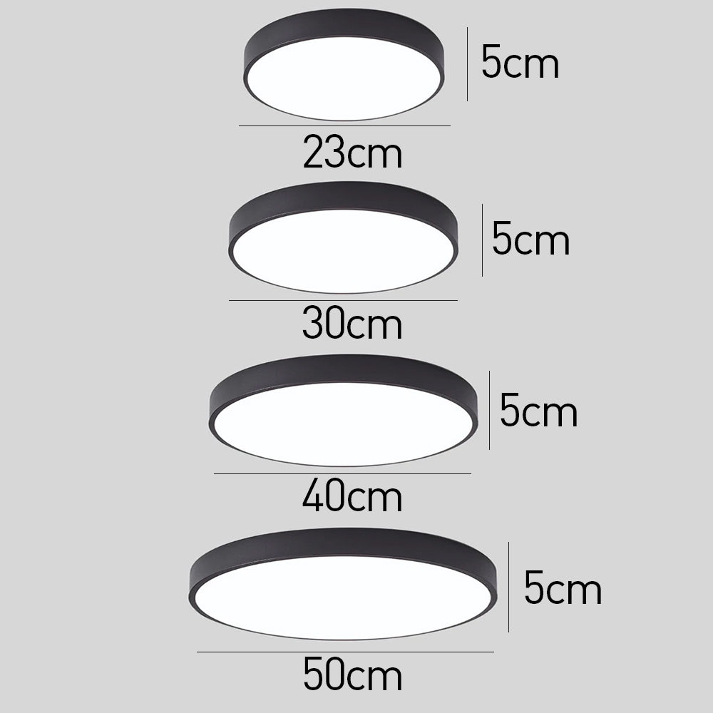 Sleek Circular LED Ceiling Light for Modern Living Spaces | Ridorn
