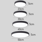 Sleek Circular LED Ceiling Light for Modern Living Spaces | Ridorn
