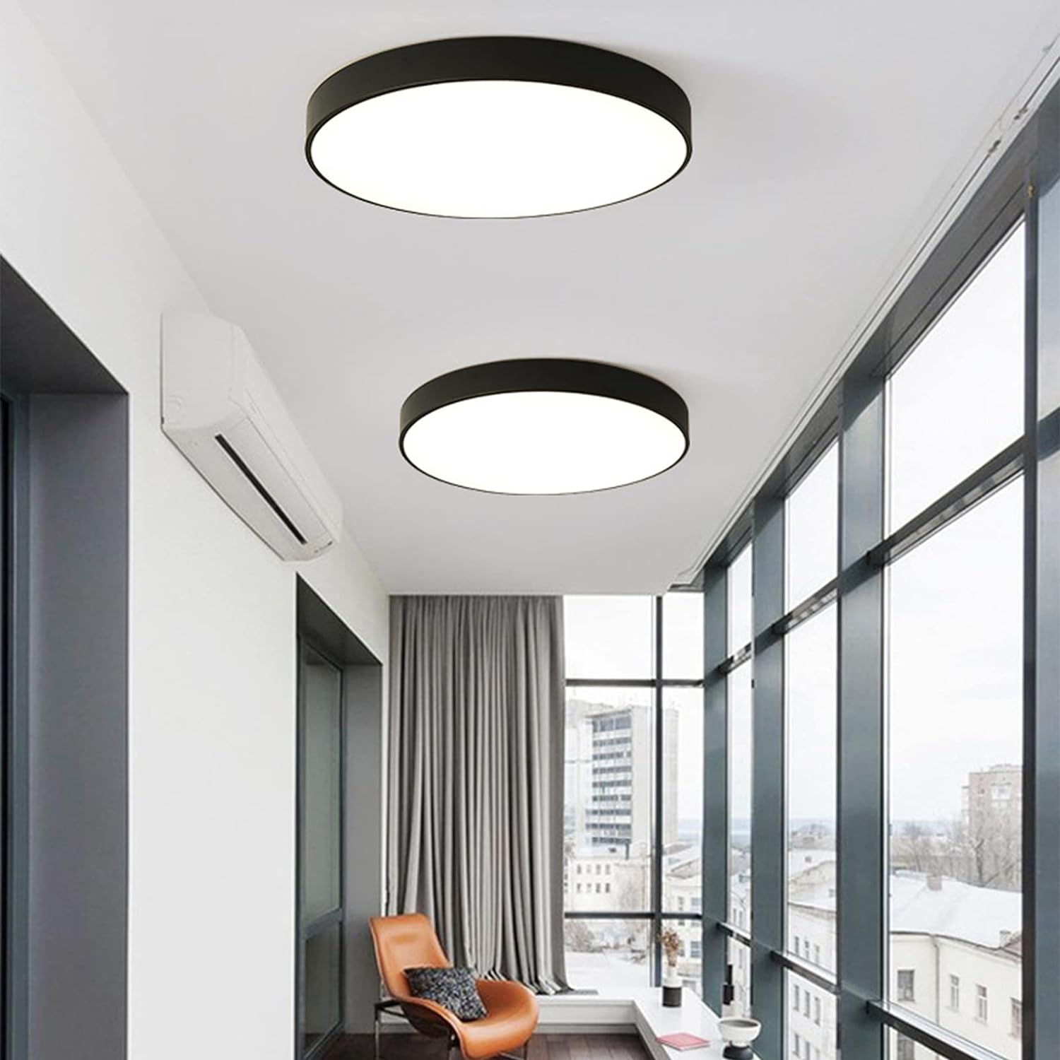 Sleek Circular LED Ceiling Light for Modern Living Spaces | Ridorn