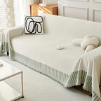 Living Room Rustic Sofa Cover | Versatile Throw with Tassel Detail | Ridorn-Sofa Cover-Ridorn