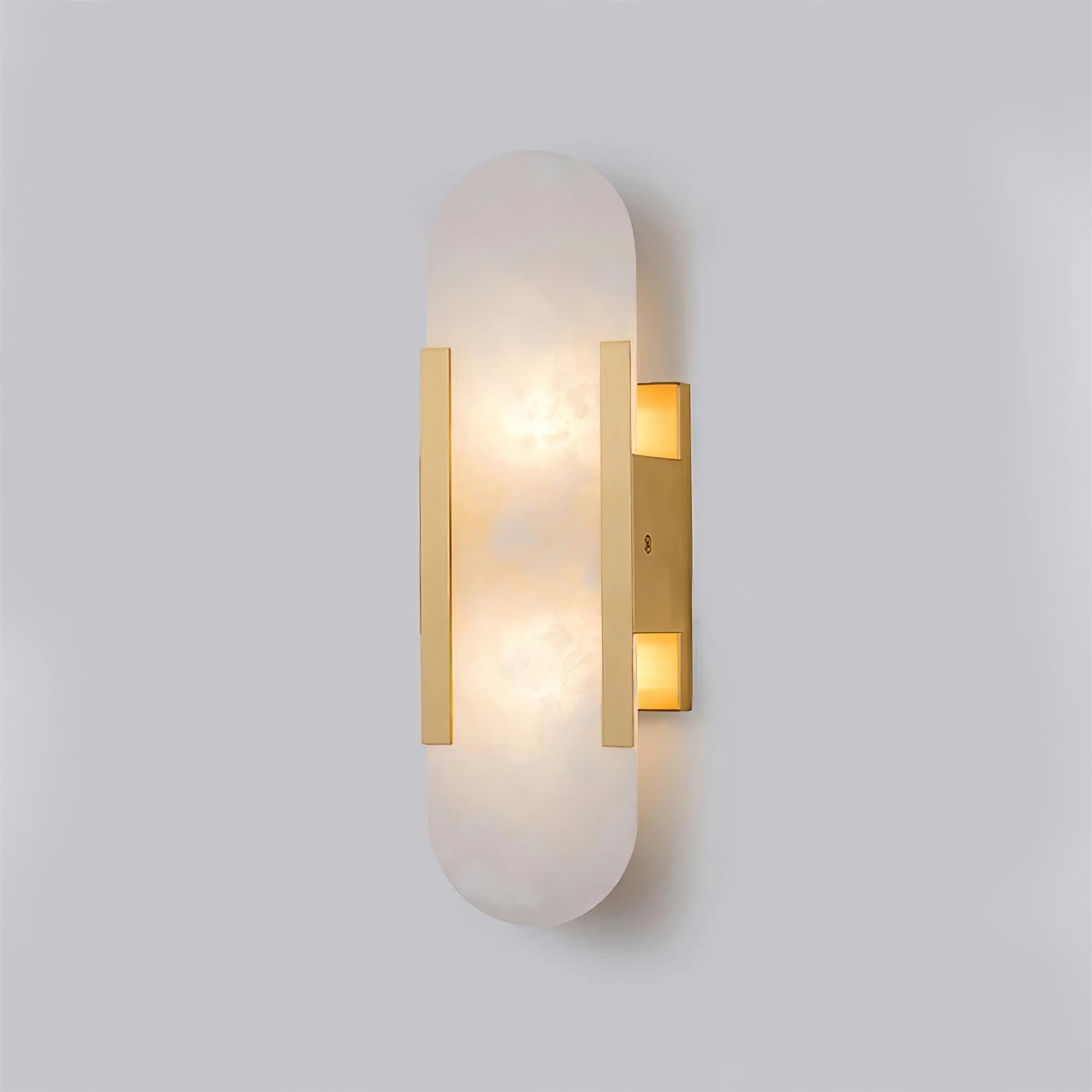Living Room Wall Light | Elongated Alabaster Design | Ridorn