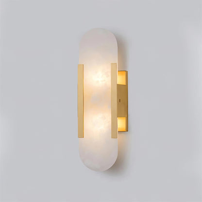 Living Room Wall Light | Elongated Alabaster Design | Ridorn