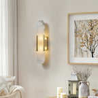 Living Room Wall Light | Elongated Alabaster Design | Ridorn