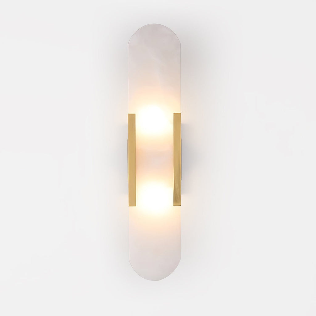 Living Room Wall Light | Elongated Alabaster Design | Ridorn
