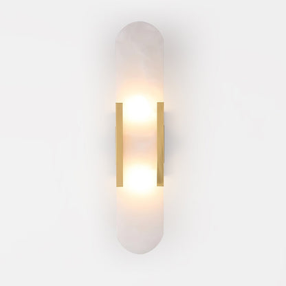 Living Room Wall Light | Elongated Alabaster Design | Ridorn