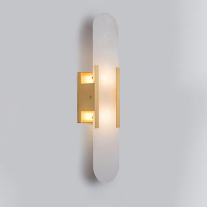 Living Room Wall Light | Elongated Alabaster Design | Ridorn