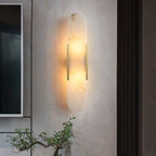 Living Room Wall Light | Elongated Alabaster Design | Ridorn