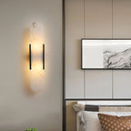 Living Room Wall Light | Elongated Alabaster Design | Ridorn