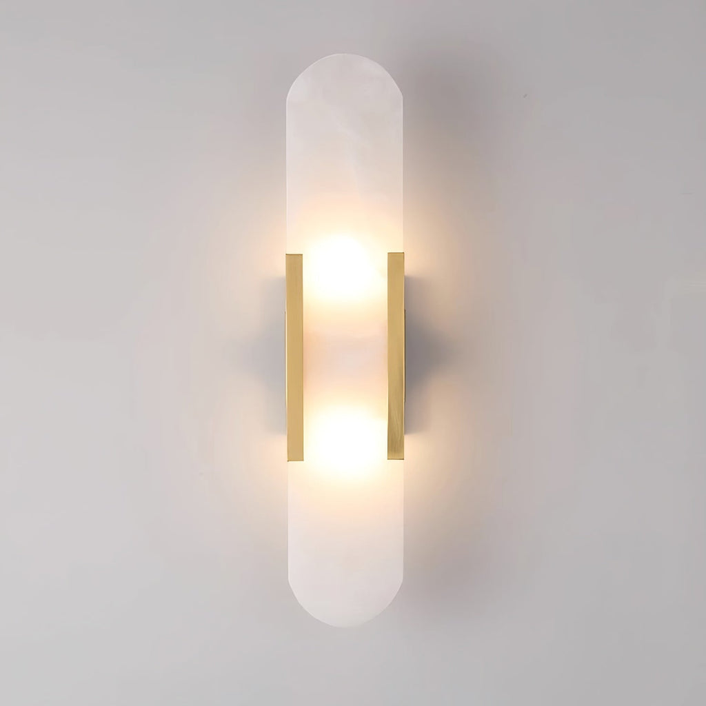 Living Room Wall Light | Elongated Alabaster Design | Ridorn