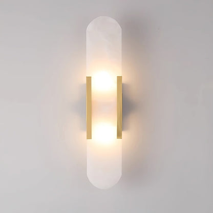 Living Room Wall Light | Elongated Alabaster Design | Ridorn