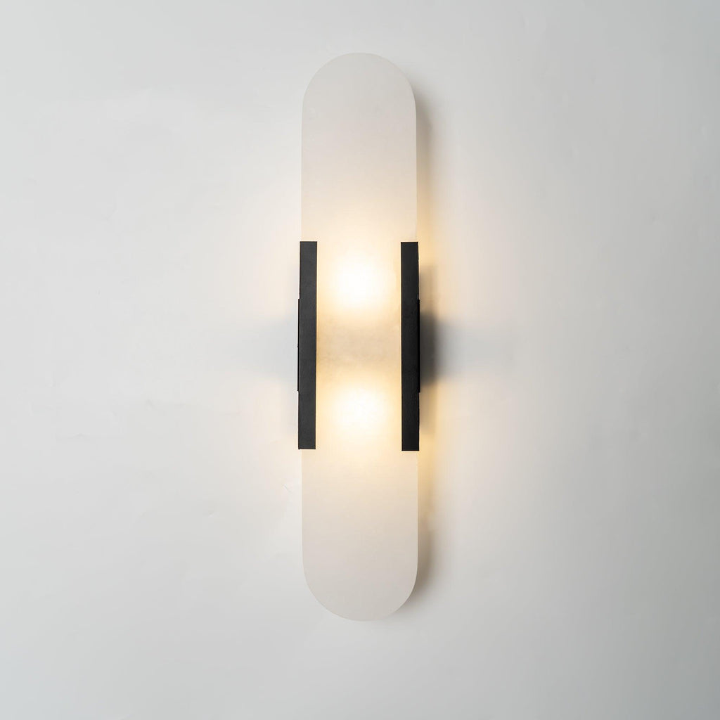 Living Room Wall Light | Elongated Alabaster Design | Ridorn