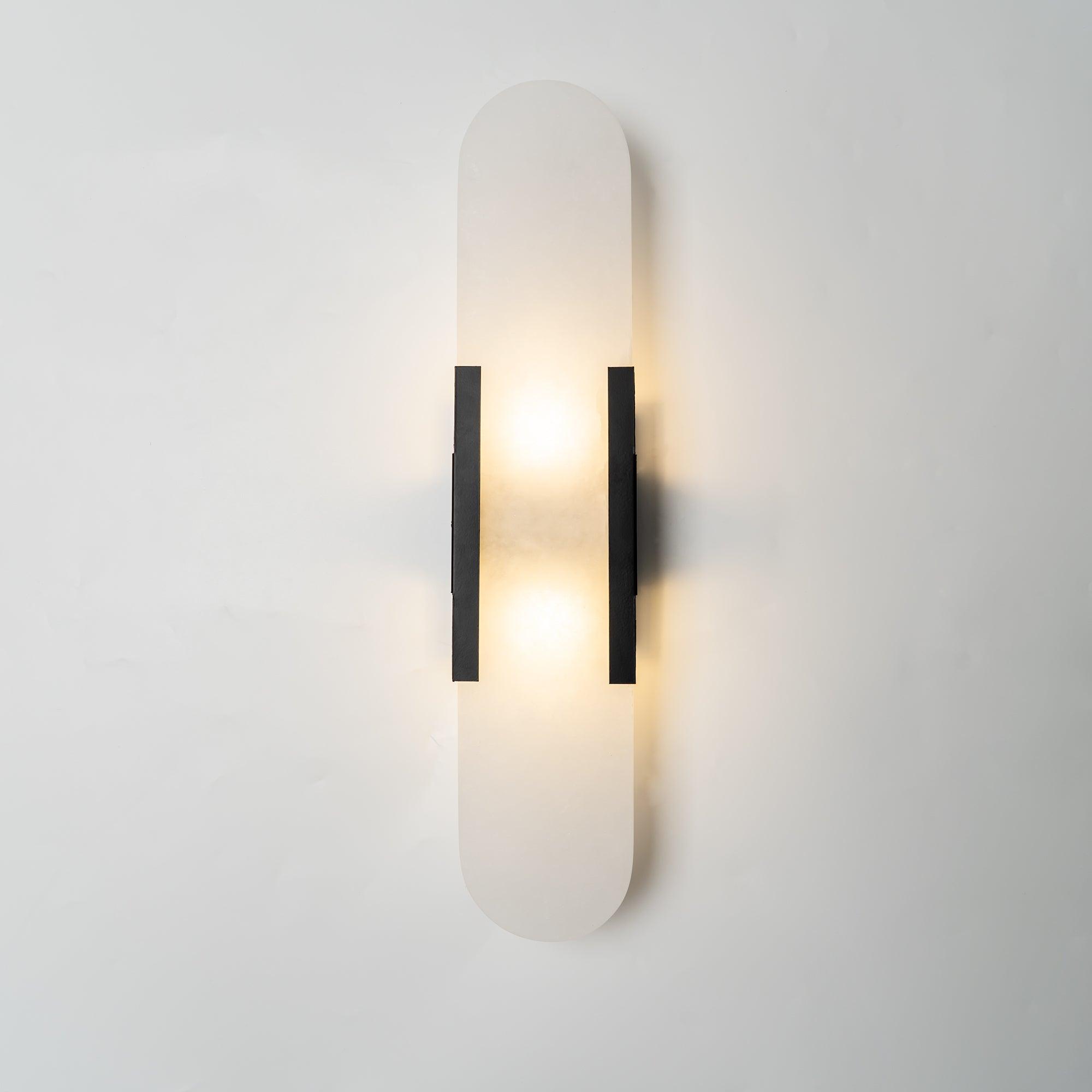 Living Room Wall Light | Elongated Alabaster Design | Ridorn