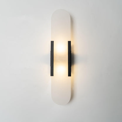 Living Room Wall Light | Elongated Alabaster Design | Ridorn