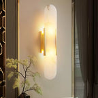 Living Room Wall Light | Elongated Alabaster Design | Ridorn