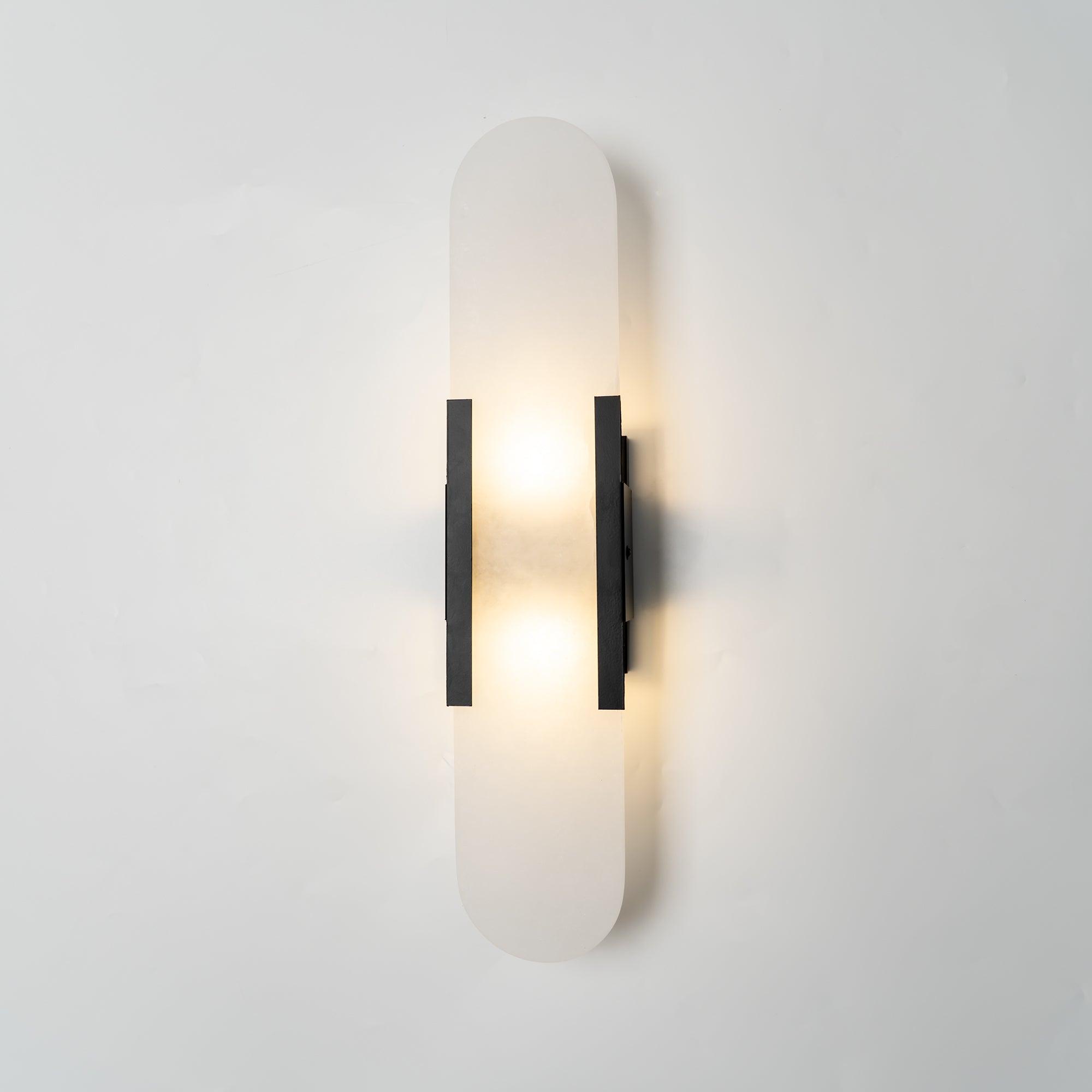 Living Room Wall Light | Elongated Alabaster Design | Ridorn