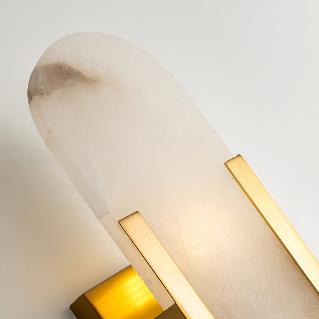 Living Room Wall Light | Elongated Alabaster Design | Ridorn