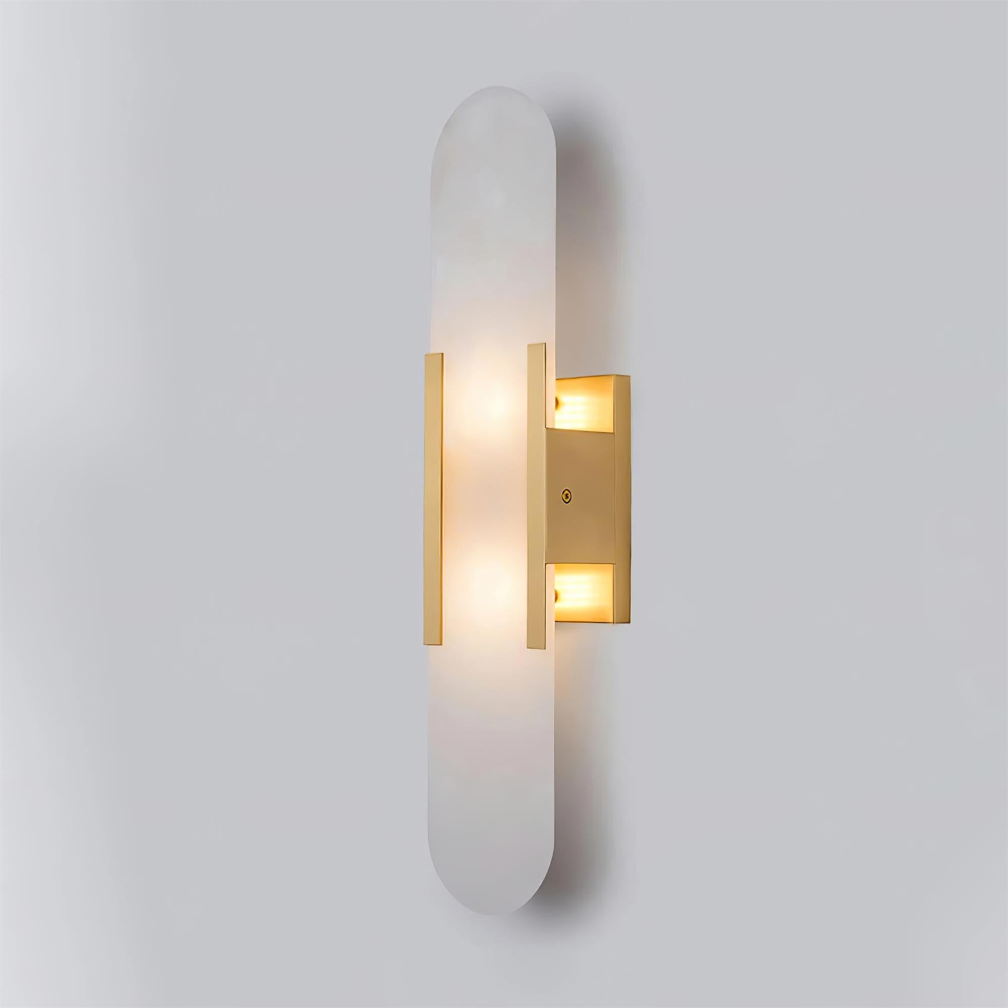 Living Room Wall Light | Elongated Alabaster Design | Ridorn