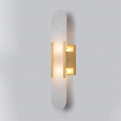 Living Room Wall Light | Elongated Alabaster Design | Ridorn