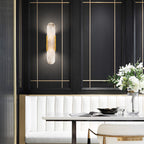 Living Room Wall Light | Elongated Alabaster Design | Ridorn