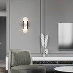 Living Room Wall Light | Elongated Alabaster Design | Ridorn