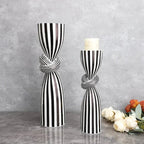 Lumon Striped Candle Holder-candle holder-Ridorn