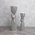Lumon Striped Candle Holder-candle holder-Ridorn
