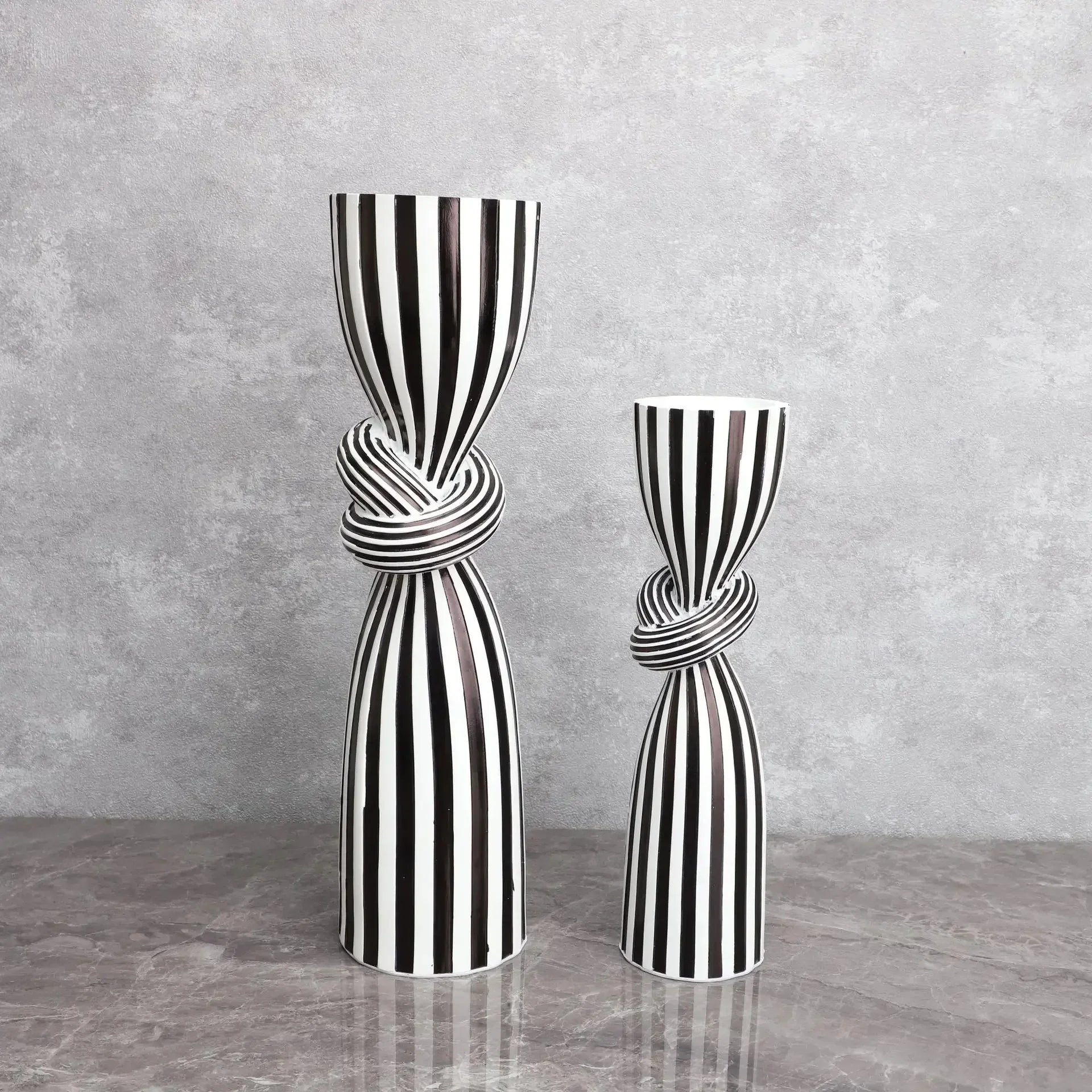 Lumon Striped Candle Holder-candle holder-Ridorn