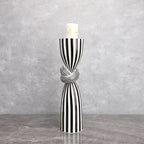 Lumon Striped Candle Holder-candle holder-Ridorn