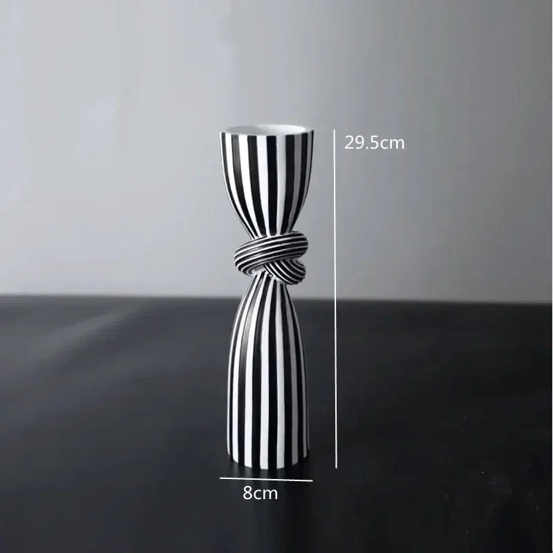 Lumon Striped Candle Holder-candle holder-Ridorn