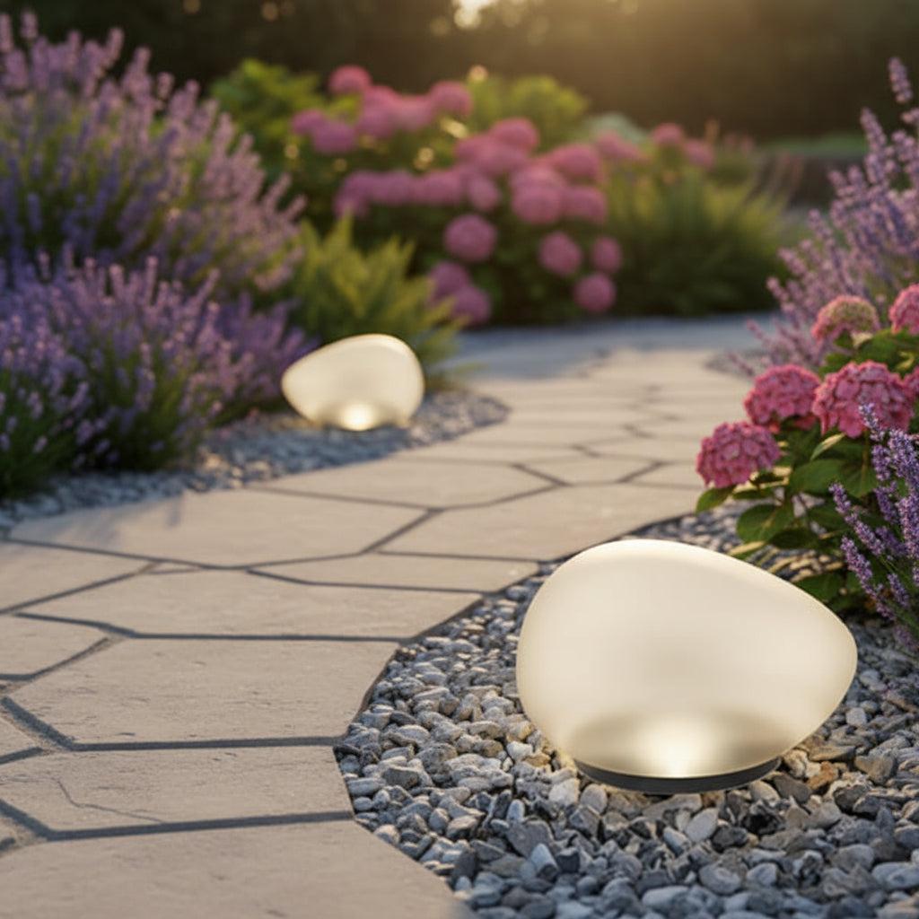 LunaStone | Waterproof Solar Pebble Stone Light for Gardens | Ridorn