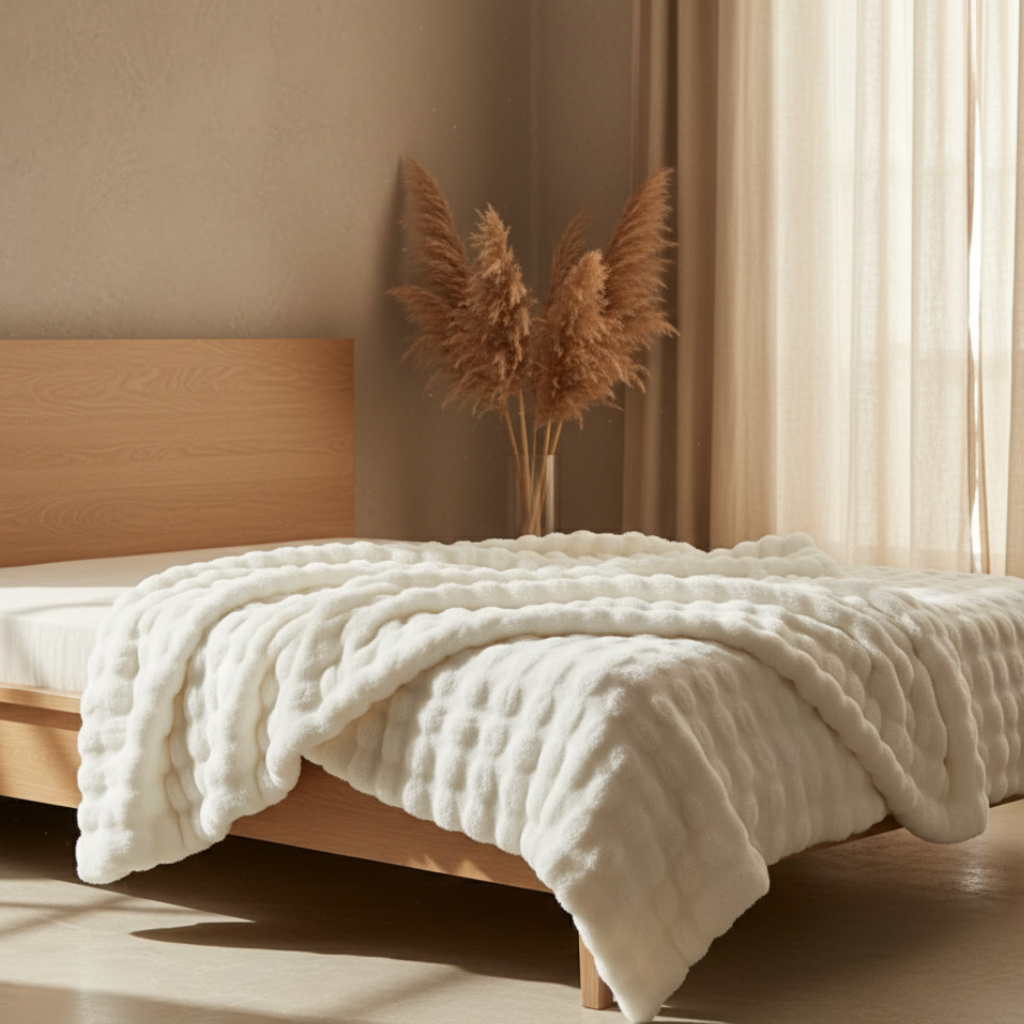 Luxurious Faux-Fur Throw Blanket - Soft and Elegant Design | Ridorn-Blanket-Ridorn
