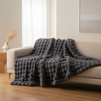 Luxurious Faux-Fur Throw Blanket - Soft and Elegant Design | Ridorn-Blanket-Ridorn