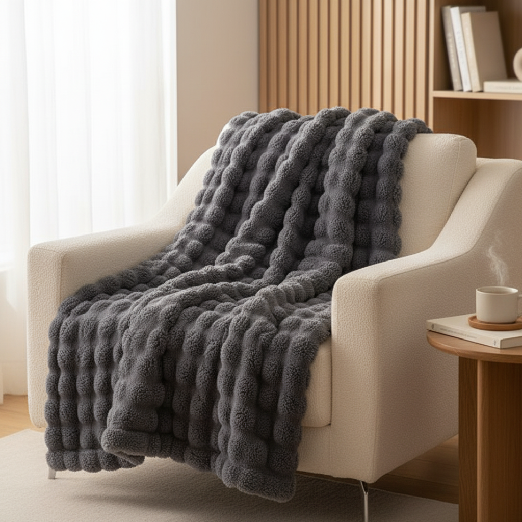 Luxurious Faux-Fur Throw Blanket - Soft and Elegant Design | Ridorn-Blanket-Ridorn