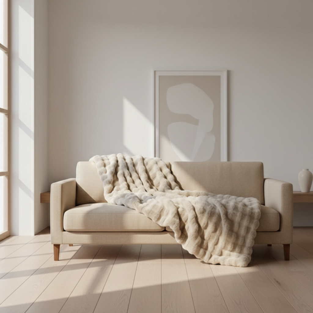Luxurious Faux-Fur Throw Blanket - Soft and Elegant Design | Ridorn-Blanket-Ridorn